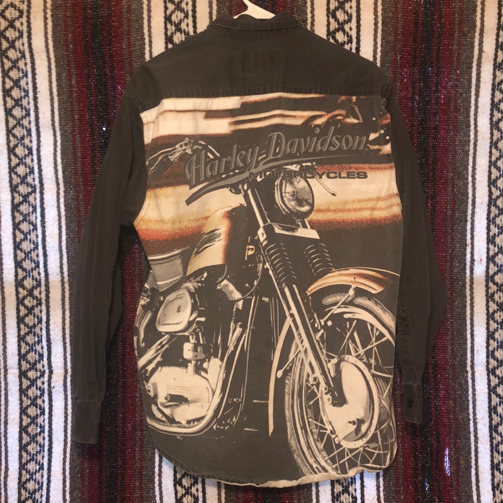 Vintage Harley Davidson denim jacket